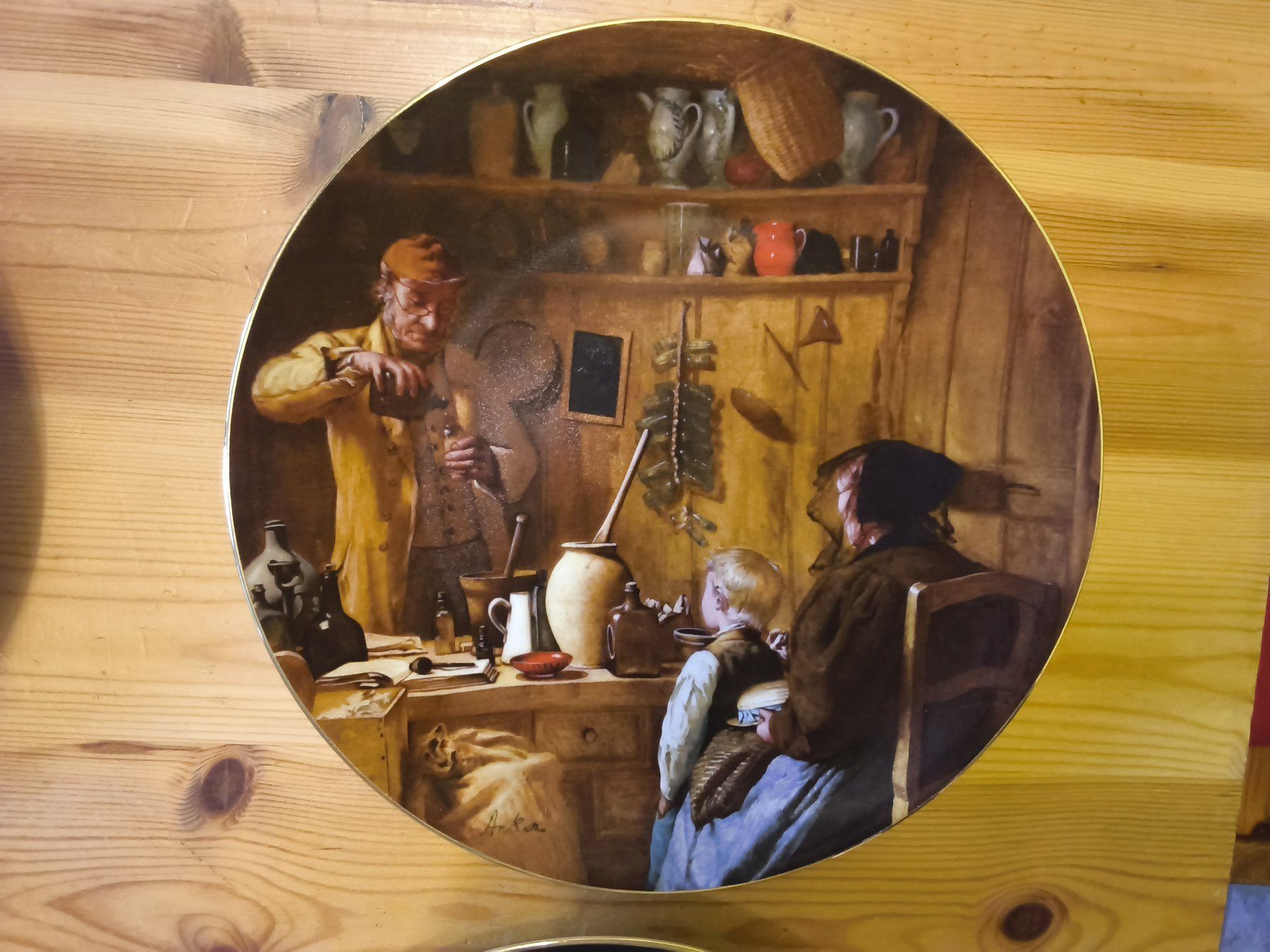 Piatti: Teller aus Serie Albert Anker – Usato da Hallau venduto da histoiremerveilleuse 1