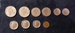 LOT de Pièces Suisse 2Frs x2-1Frs.x2-0.50 x2-0.20x2-010-1c