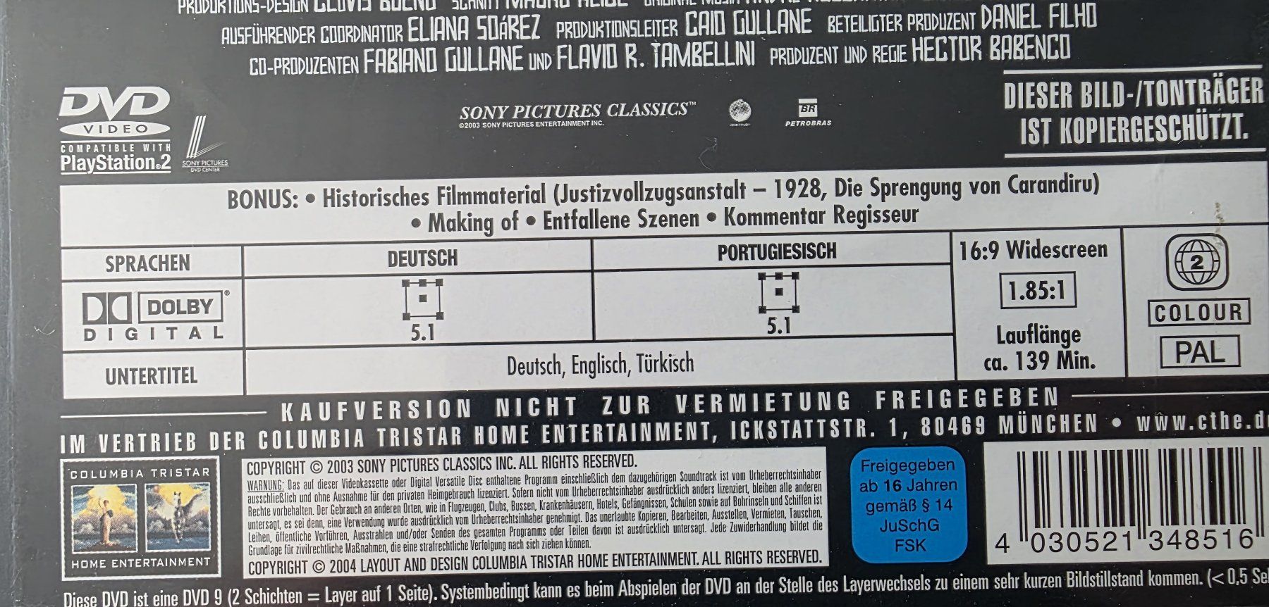Alle DVDs: DVD Carandiru – Gebraucht aus Oetwil am See von fineli2 1