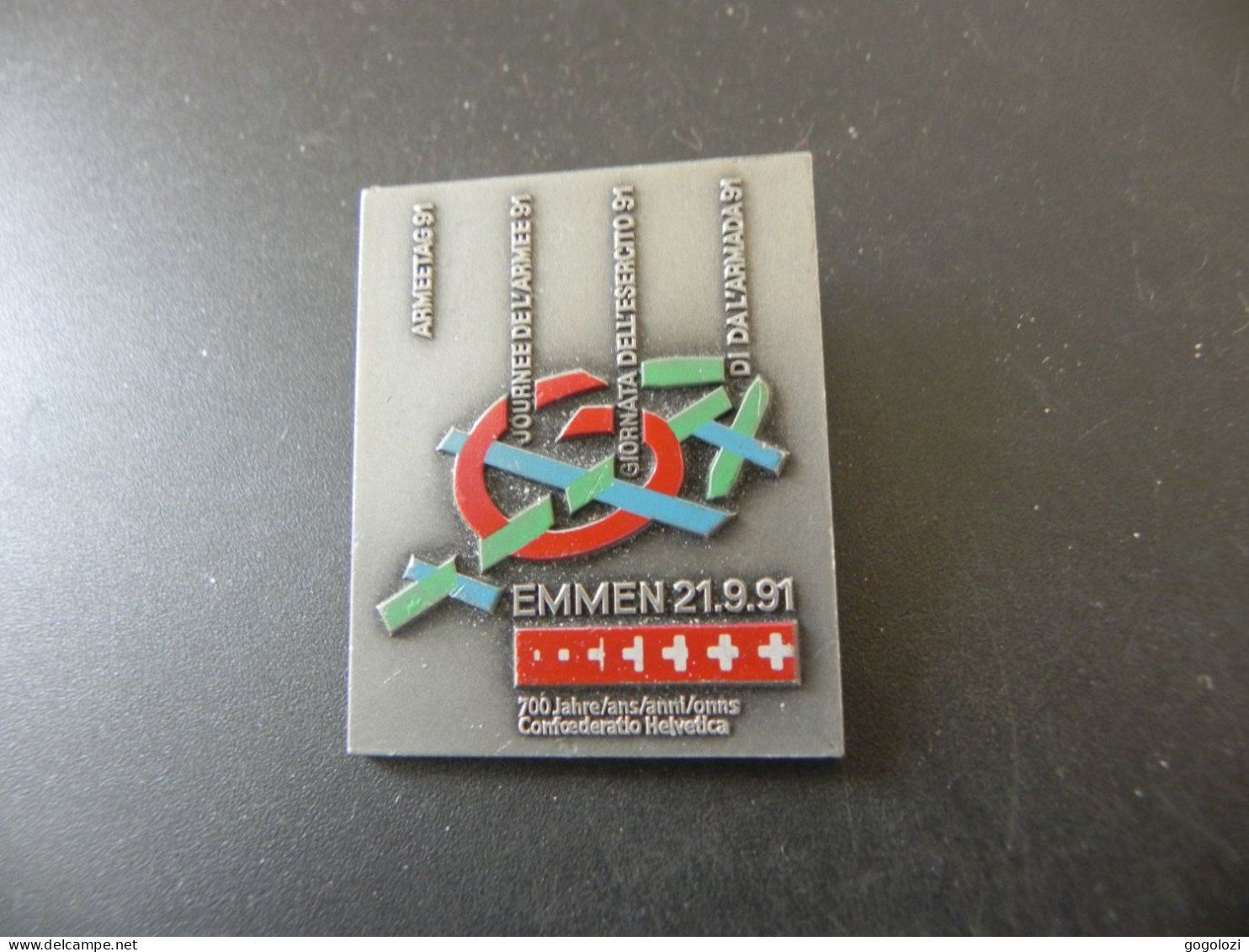 Broches & Aiguilles: Abzeichen Armeetag Emmen 1991 – D'occasion à Biel/Bienne par Gogolozi