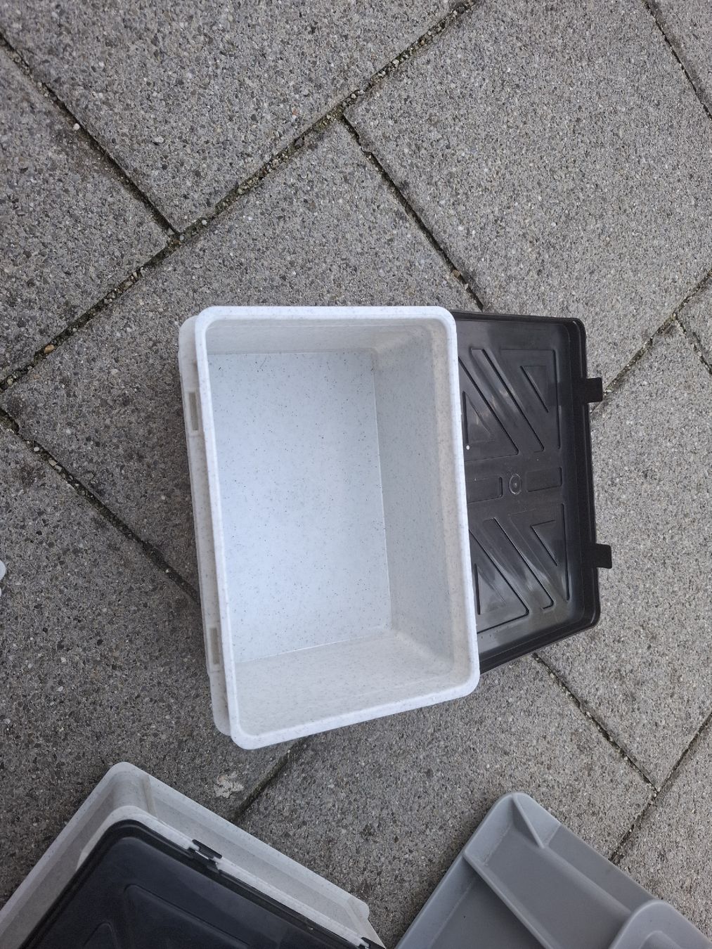 Casse di trasporto: Kunststoffboxen grau mit Deckel gebraucht – Usato da Zihlschlacht venduto da ena_n99x 4