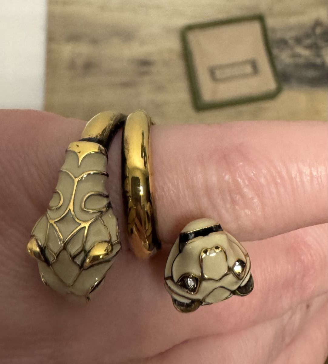Gucci Anelli: Gucci // Damen Ring // Doppel Tiger Kopf // Gr.10 – Nuovo e nell'imballaggio originale da Tann venduto da Carolinekne 1