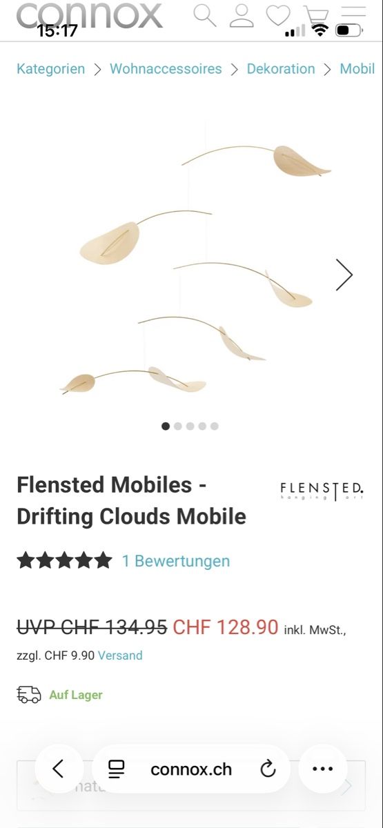 Tutte le decorazioni: Mobile „Drifting Clouds“ – Usato da Bern venduto da Emilusipi 3