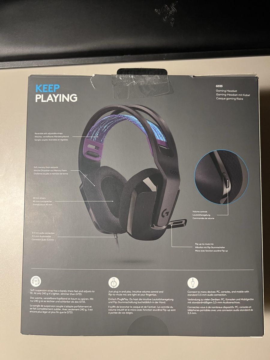 Logitech Cuffie: Logitech G335 Gaming Headset neuwertig – Nuovo (secondo la descrizione) da Sigriswil venduto da Lujana04 1