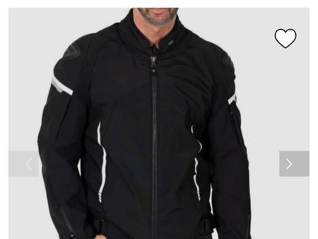 Vanucci Motorradjacke mit Protektor Gr. 48, Schwarz