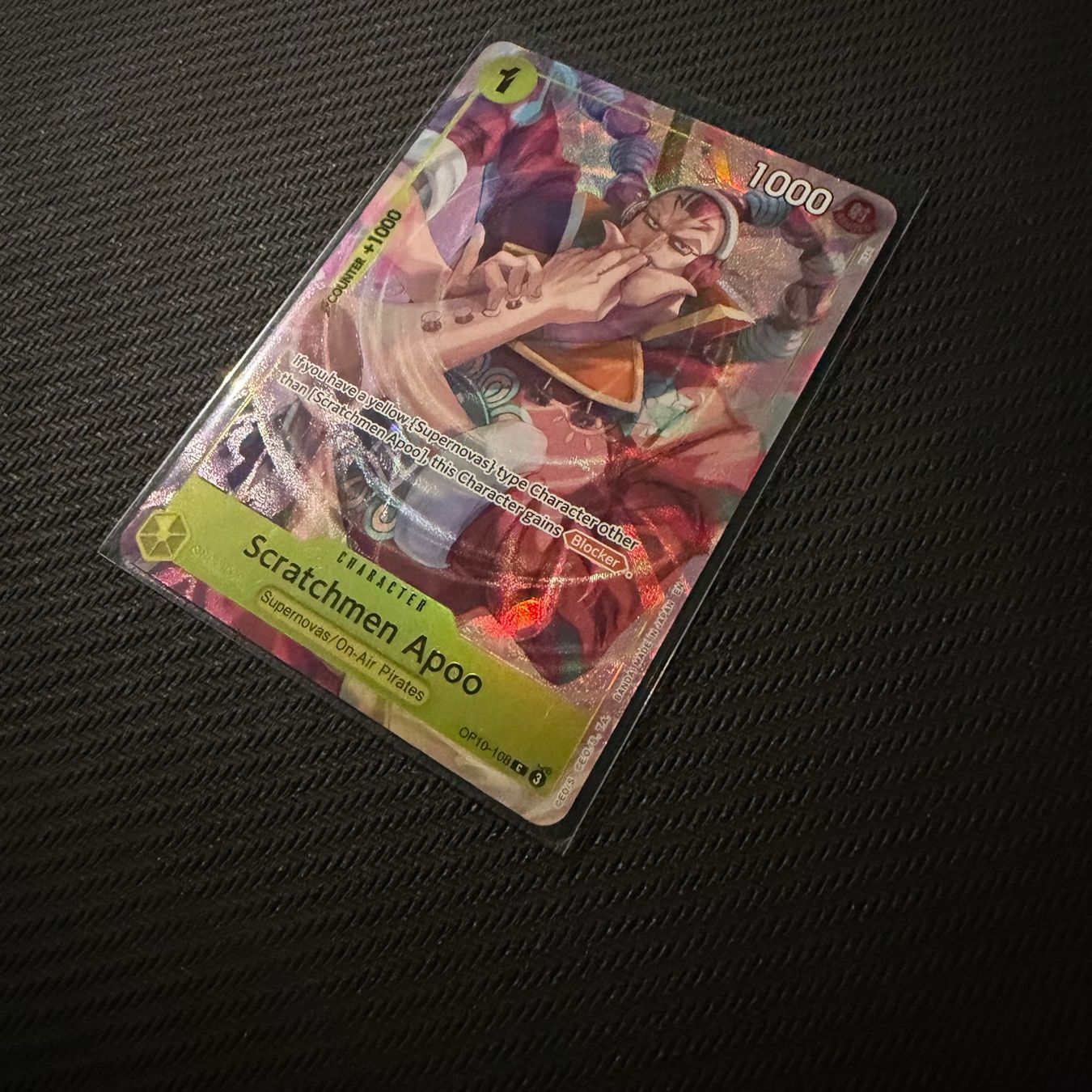 Bandai Carte collezionabili: One Piece - Scratchmen Apoo OP10-108 Englisch – Nuovo (secondo la descrizione) da Oberbuchsiten venduto da PokeDex 1