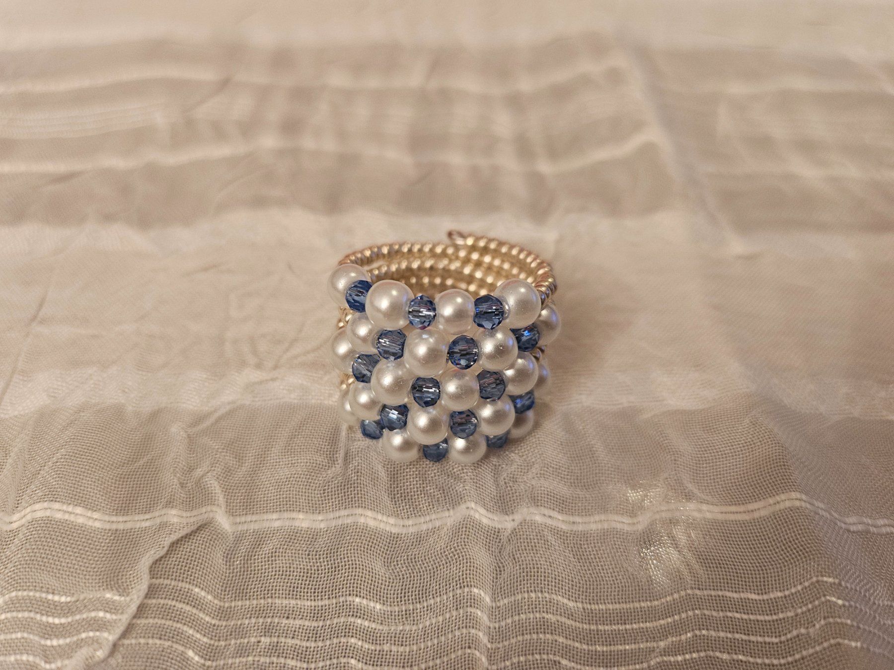 Ringe: Handgemachte Perlen Ring gr 52/53 – Neu und originalverpackt aus Dietikon von Eleda