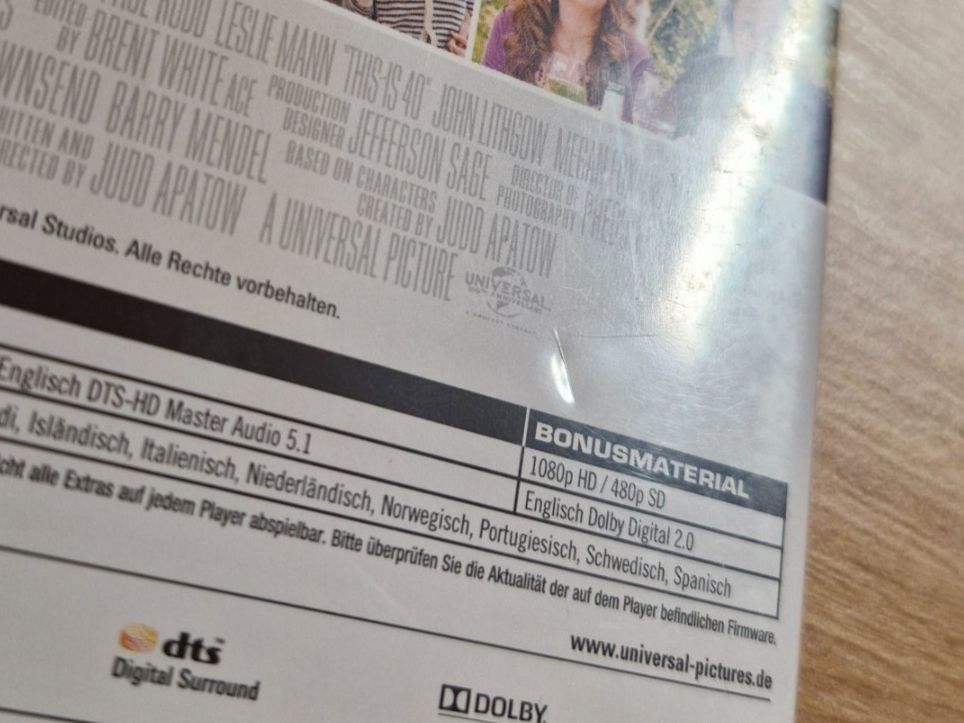Tutti i DVDs: Immer Ärger mit 40 (2012) RAR Bluray – Usato da Pfungen venduto da Whitie 1
