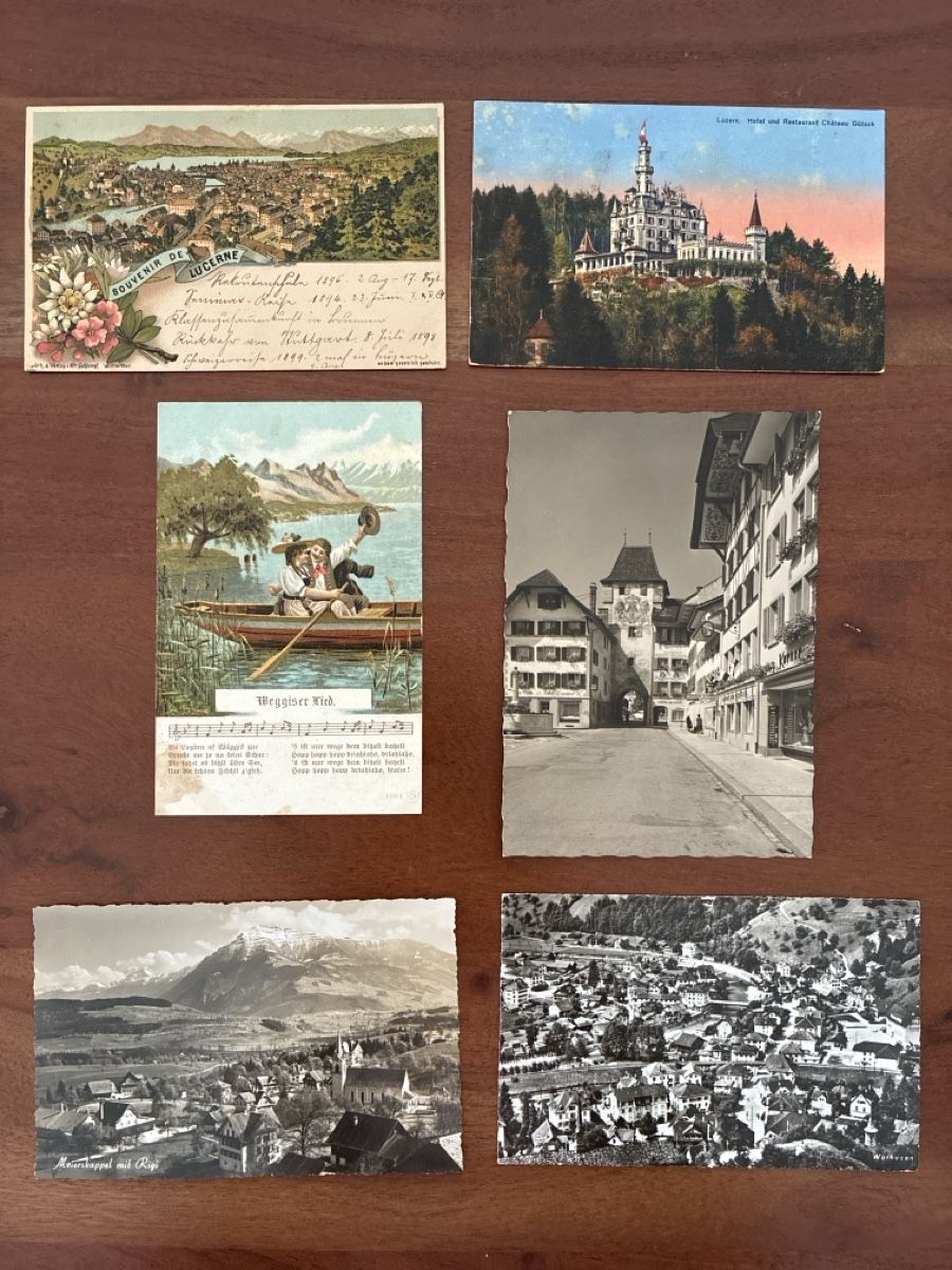 Ansichtskarten: 12 Ansichtskarten Schweiz diverse vom Kanton Luzern – Gebraucht aus Oftringen von Cla.vD.74