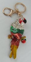 PAPAGEI - Schlüsselanhänger - Strass - Neu - Geschenk 🦜...