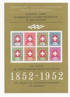 Gedenkblatt 1952 Telegraph Kat.160.-👍