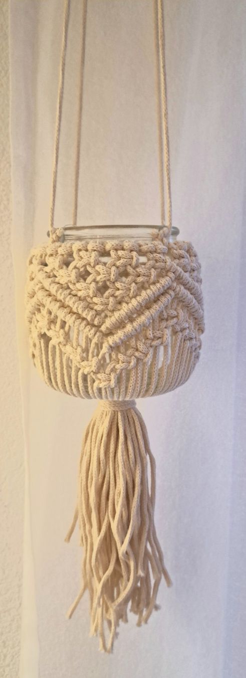 Tutte le decorazioni: Makramee-Windlicht - NEU!!! – Nuovo (secondo la descrizione) da Waldenburg venduto da Sysilu