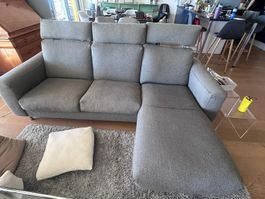 A DONNER canapé HABITAT 3 places avec méridienne et pouf