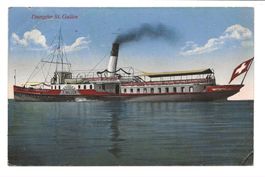 Bodensee - Dampfschiff St. Gallen - Stempel Lindau 1929