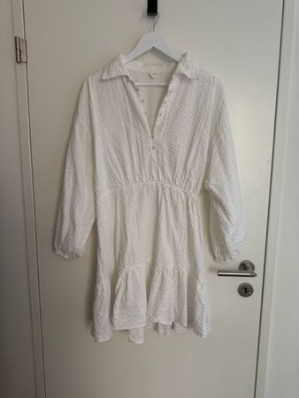 White Textured Dress Size 36 