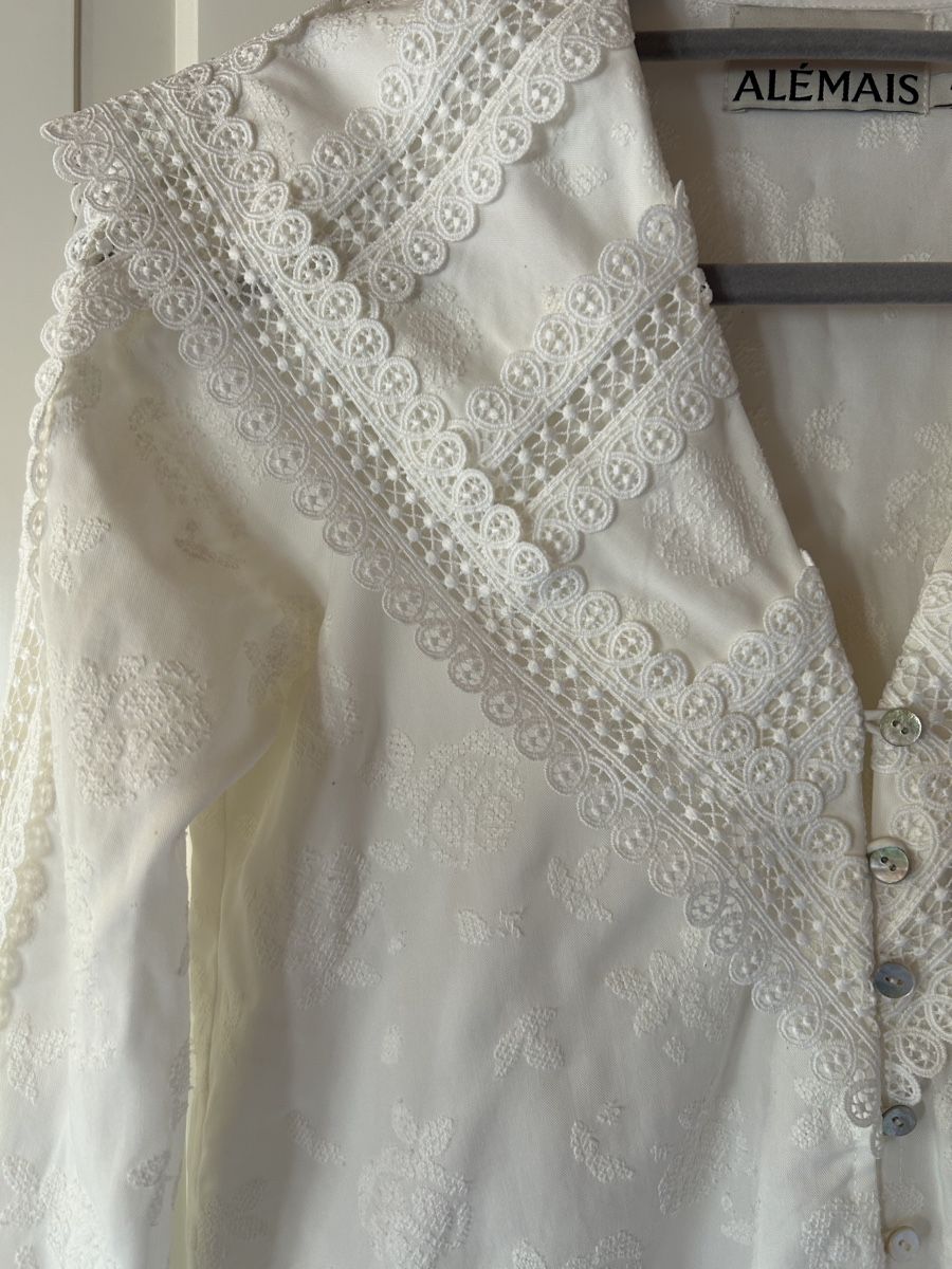 Zimmermann Camicette: Alemais Silk Linen Embroidery Blouse – Usato da St.Josefen venduto da lop_lh8d 3