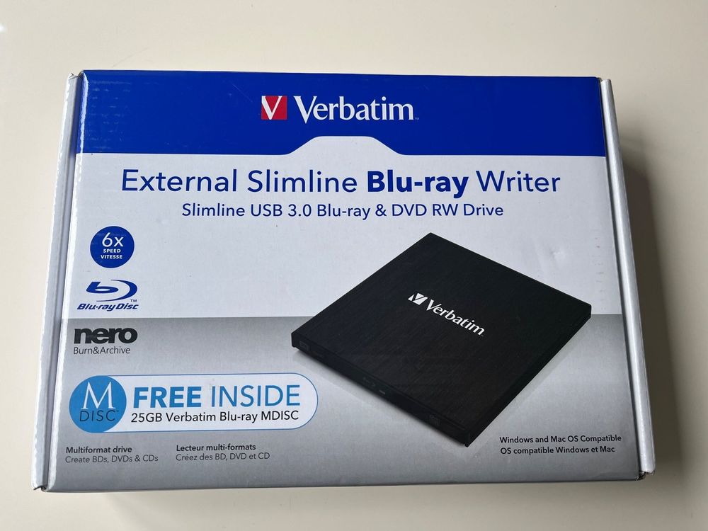 Verbatim External Slimline Bluray writer Kaufen auf Ricardo