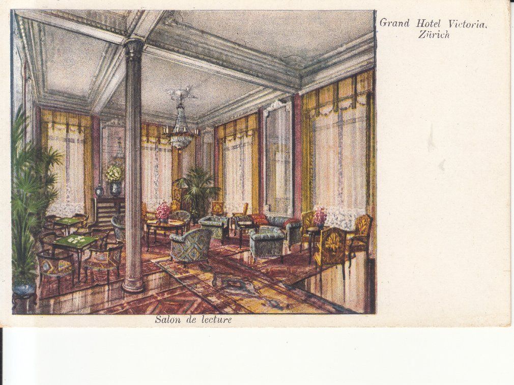 Cartoline postali: Zürich Victoria, ca. 1920 – Usato da Bürglen TG venduto da StampGraf