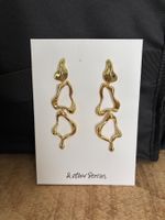 & Other Stories Long Gold Earrings