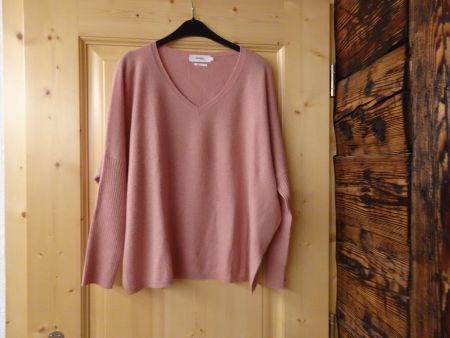 Uni altrosa Kaschmir Pullover von Notshy Gr. L/XL - 426253