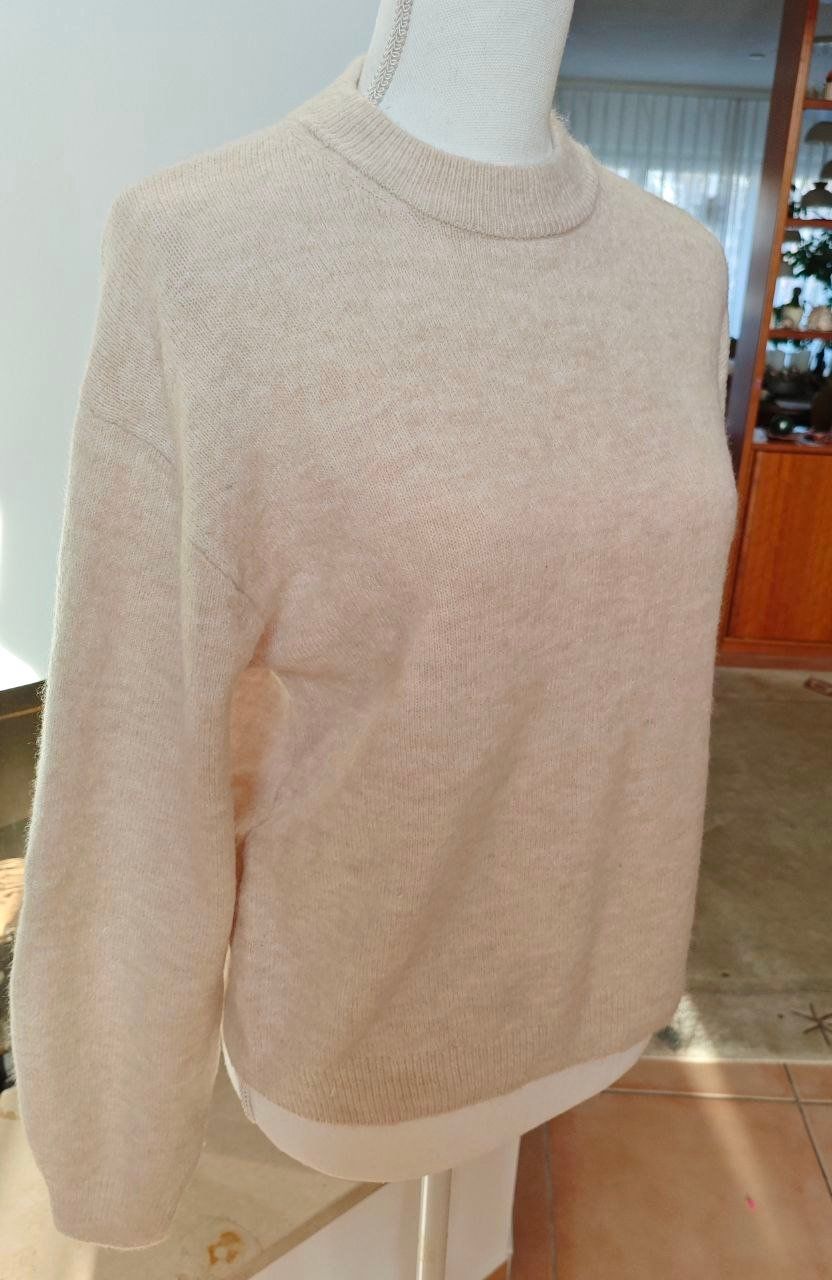 H&M Maglioni & Felpe: DAMEN WOLLE PULLOVER  GR.S H&M, HELL BEIGE, NEU – Nuovo e nell'imballaggio originale da Weiningen ZH venduto da actera 4