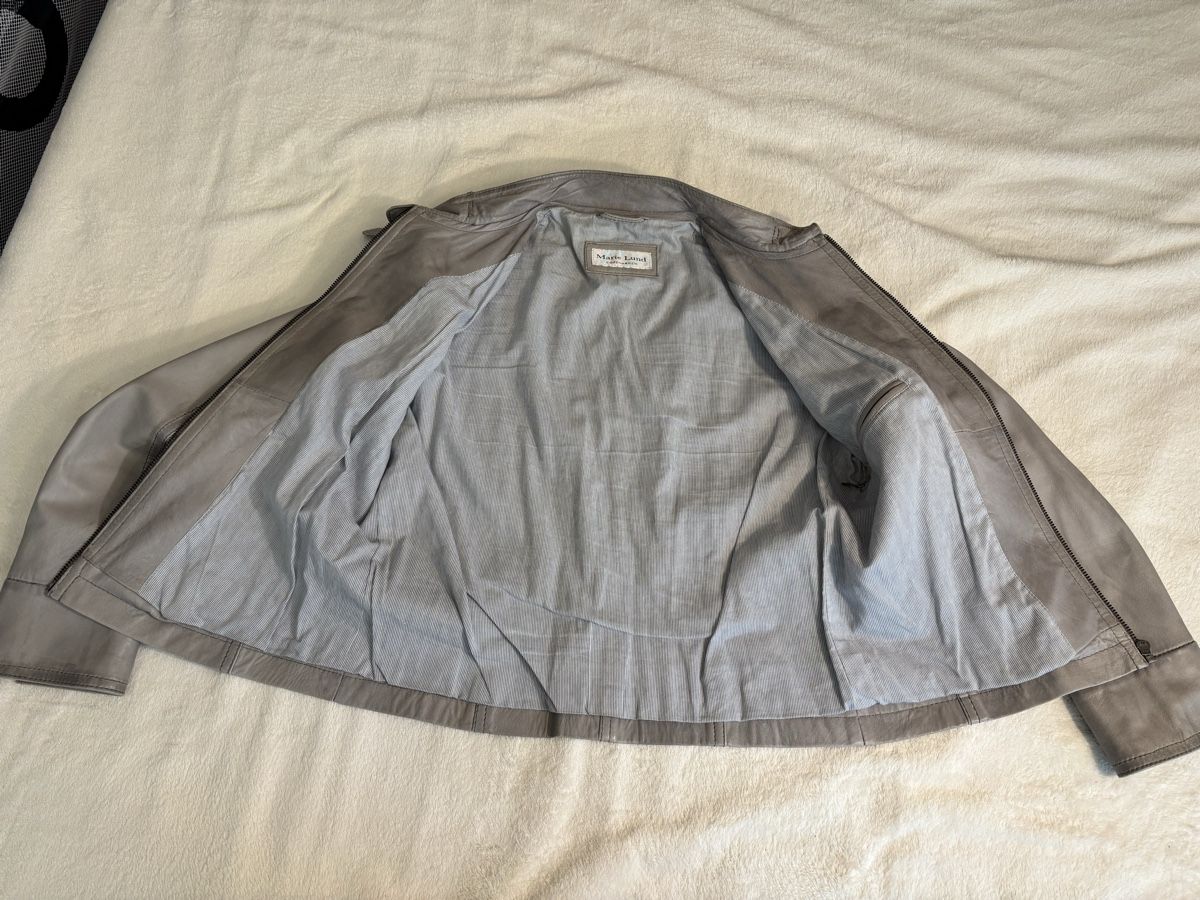 Giacche: Grey, soft leather jacket – Usato da Gersau venduto da Hedgie21 6