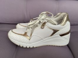 Damen Sneaker Marco Tozzi weiss gold Gr.  41