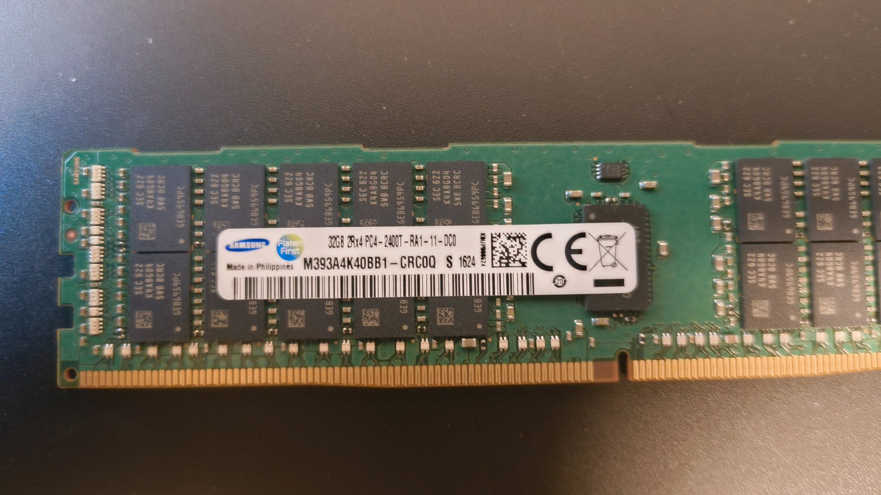 Samsung Memoria / RAM: 8x 32GB DDR4-2400 RDIMM ECC Server RAM (PC4-2400T) – Usato da Unterterzen venduto da x0x 1