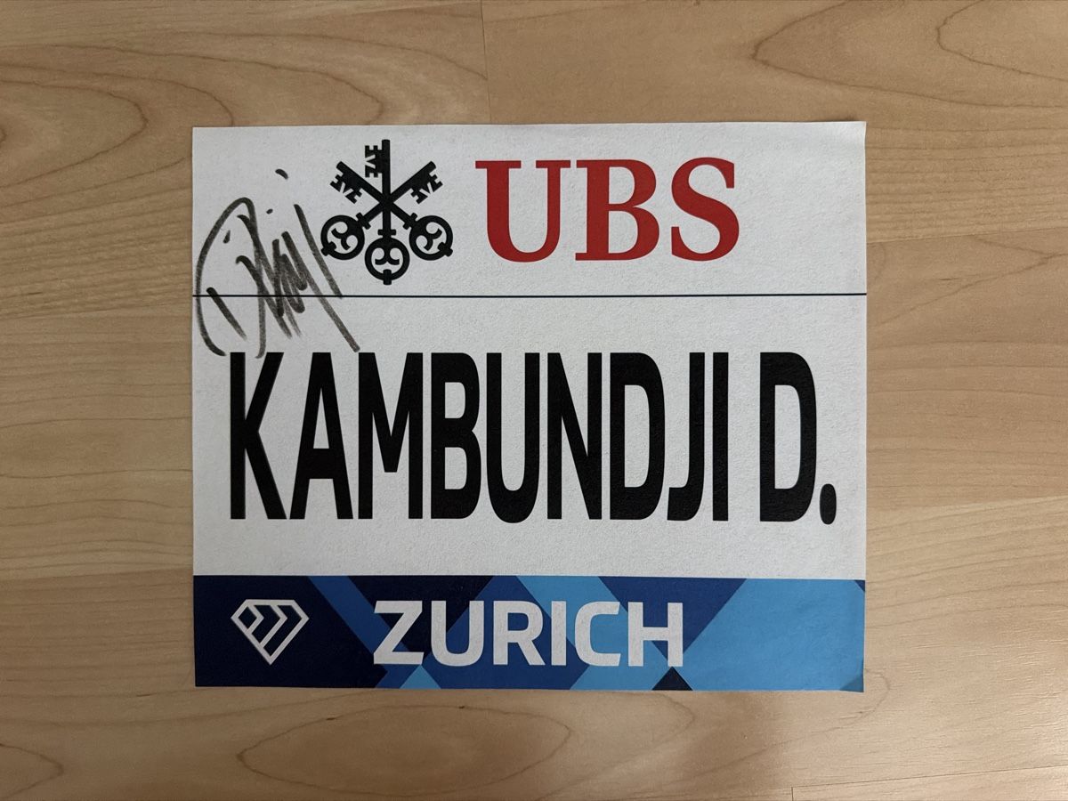 Ecriteaux: Startnummer Didi Kambundji – Neuf (Voir description) à Bassersdorf par vaneliii13