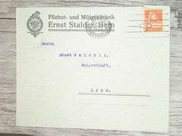 TR20 Enveloppe + Timbre Suisse 1925