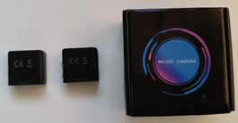 HD Micro Kamera, mit SDCard Slot und MIcro USB  Akku Betrieb