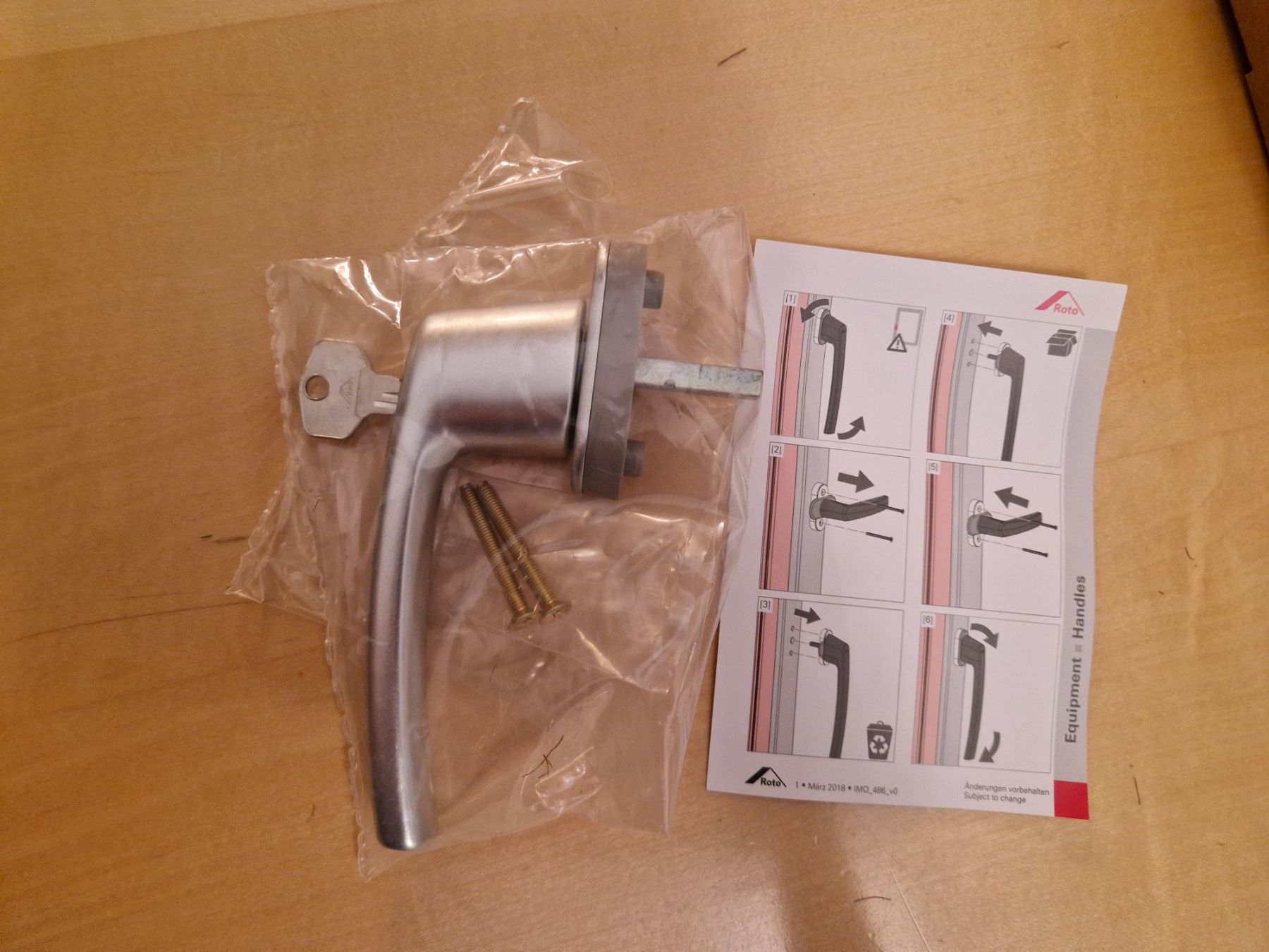 Ferramenta: Fenstergriff abschliessbar 7 x 32 mm – Nuovo (secondo la descrizione) da Bottmingen venduto da Siburi