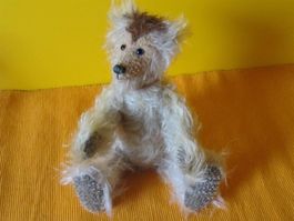 Teddybär P aus Mohair, 23 cm, NEU, Unikat Teddies