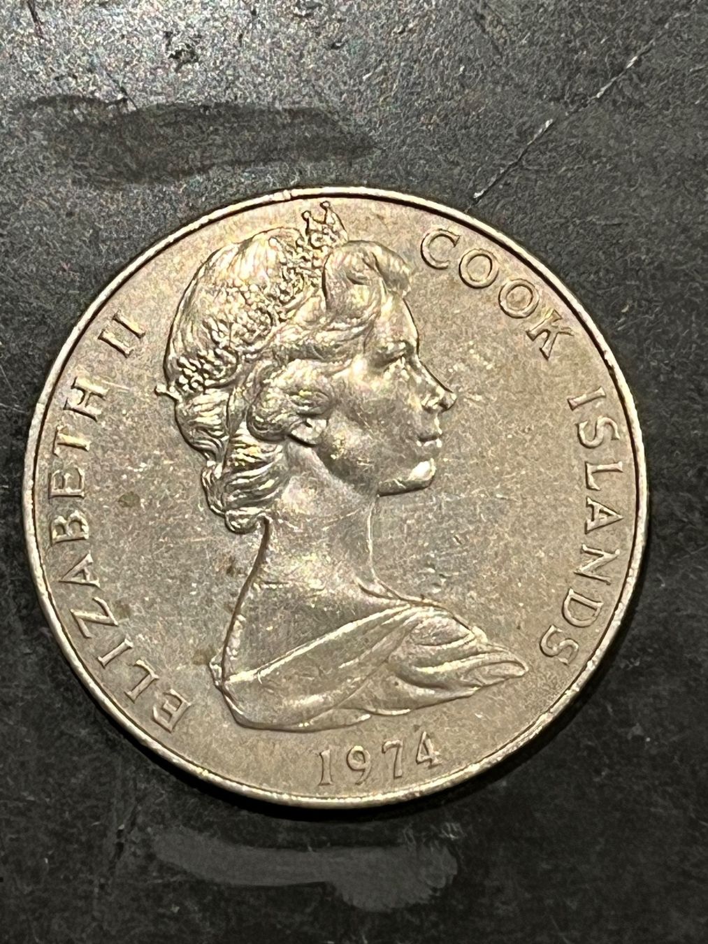 Tutti le monete: Cook Islands 1$ 1974 – Usato da Rüti ZH venduto da Walti0 1