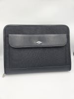 Dokumentenmappe Leder schwarz Reissverschluss Business