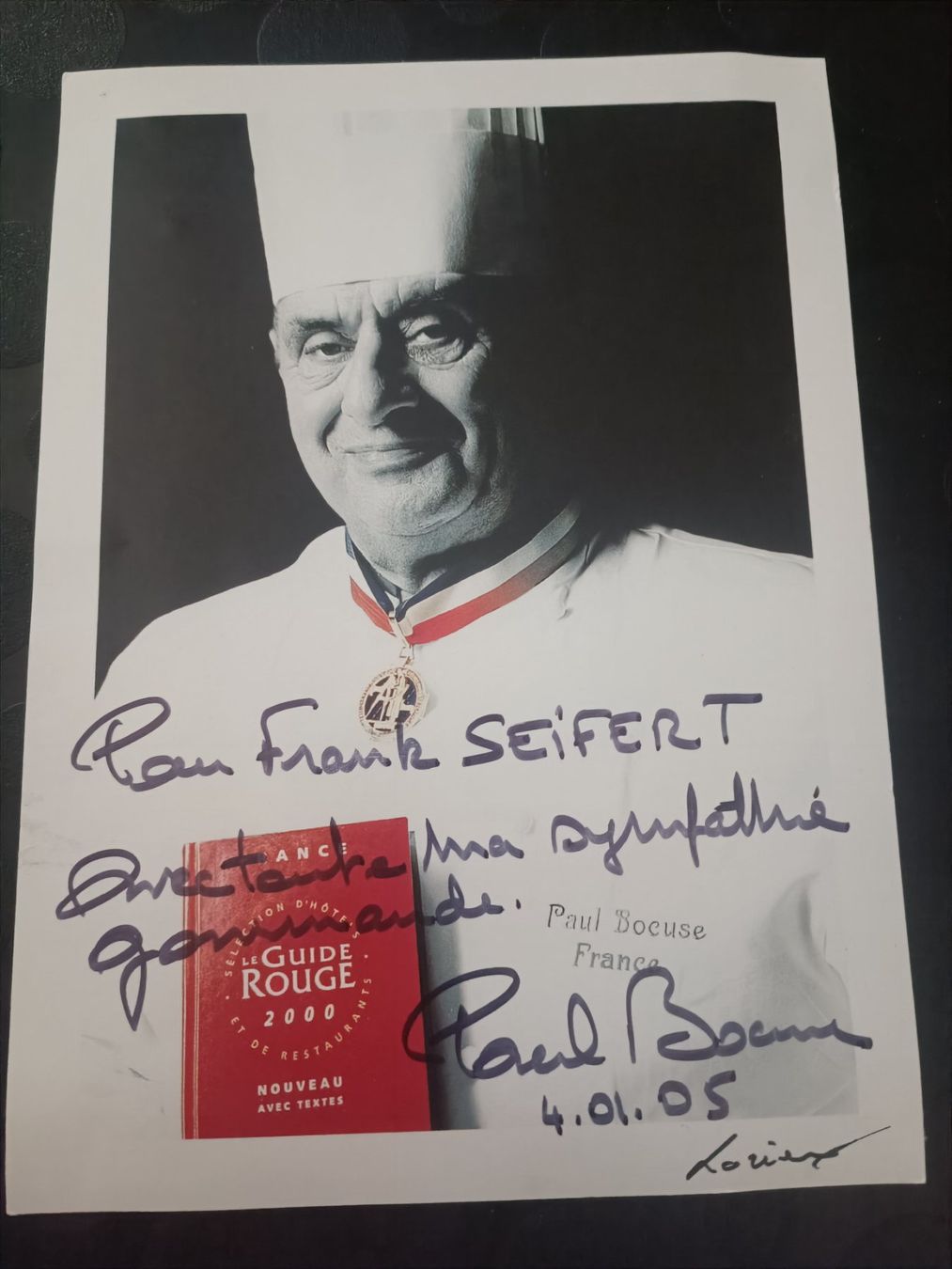 Autogramme: Paul Bocuse - handsigniert 15x20cm - verstorben – Gebraucht aus Menziken von Artographs