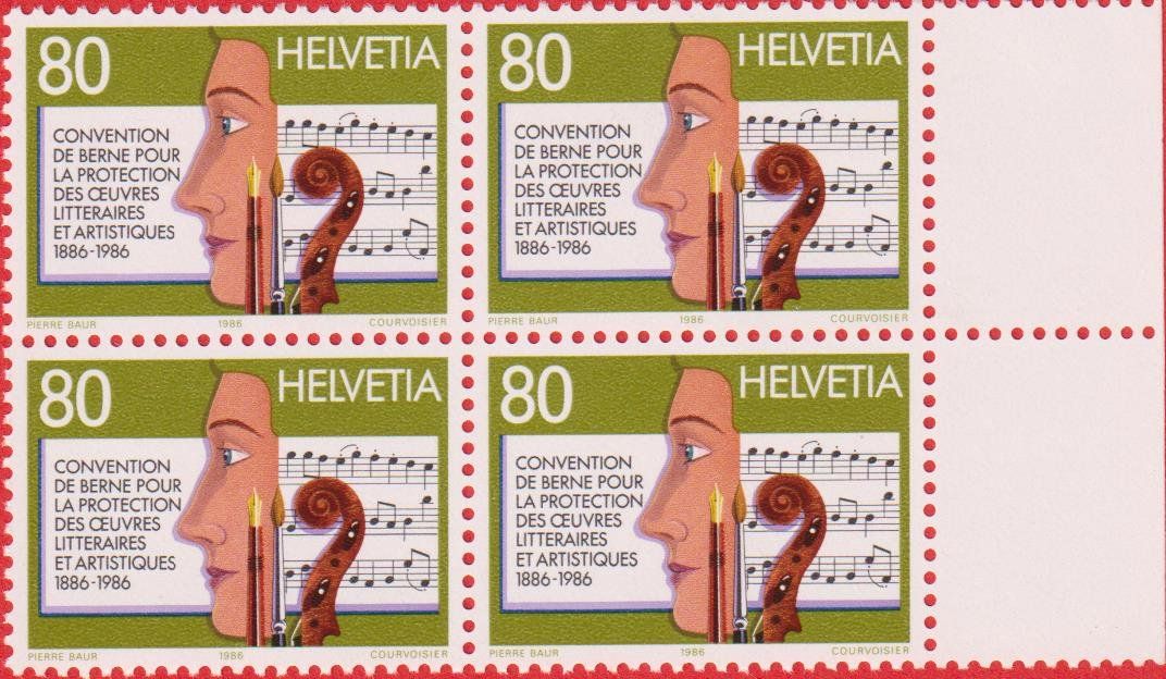 Tutti i francobolli: FDC 1986 ET & 4 x 4er Blöcke Postfrisch m. Tab – Usato da Oensingen venduto da Stro11 2