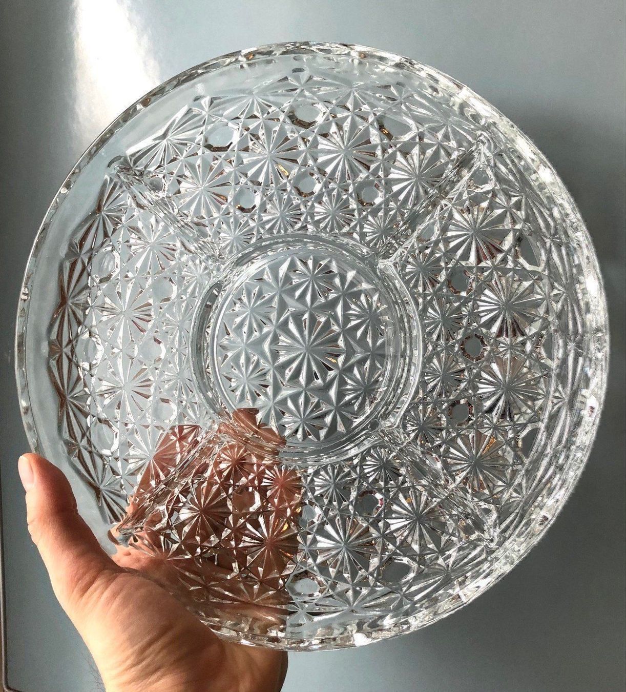 Schalen: Glas-Schale ROYAL mit 5 Fächern – Gebraucht aus Buchs SG von Handyman77