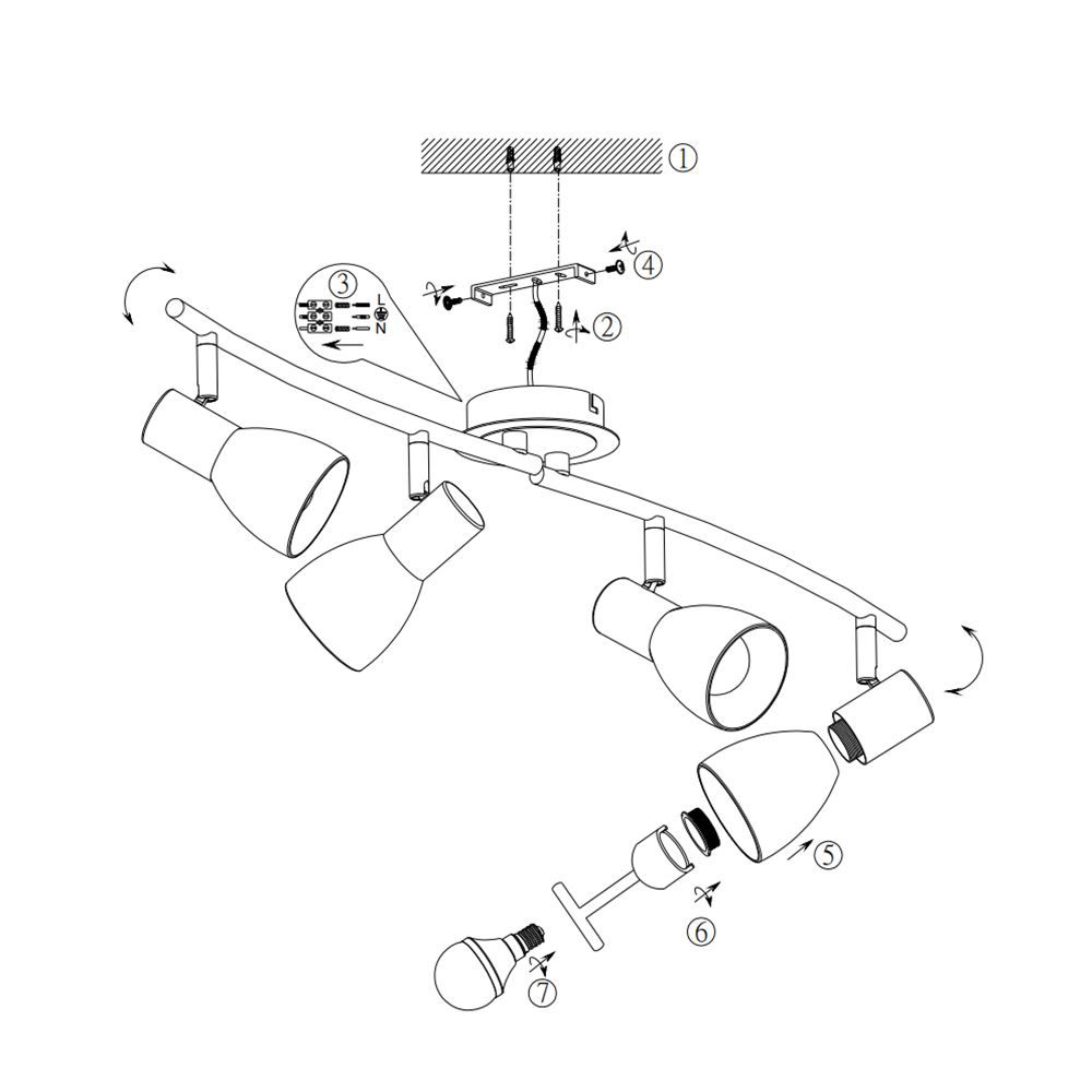 Lampade: LED Deckenleuchte, 88 cm x 19 cm – Nuovo (secondo la descrizione) da Kreuzlingen venduto da Smart-Light 1