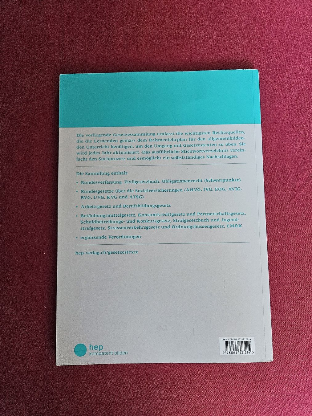 Livres: ABU Gesellschaft + Gesetzestexte hep Verlag – D'occasion à Bern par S.B.P 3