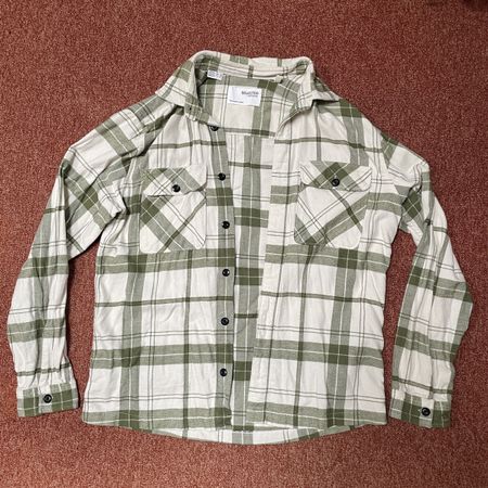 Chemise Selected Homme carreaux vert blanc taille M