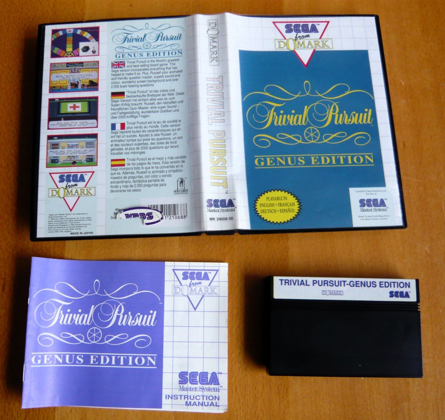 Sega Jeux: Master System : Trivial Pursuit Genus Edition, 1992,CIB – D'occasion à Onex par Jaguar1986 1