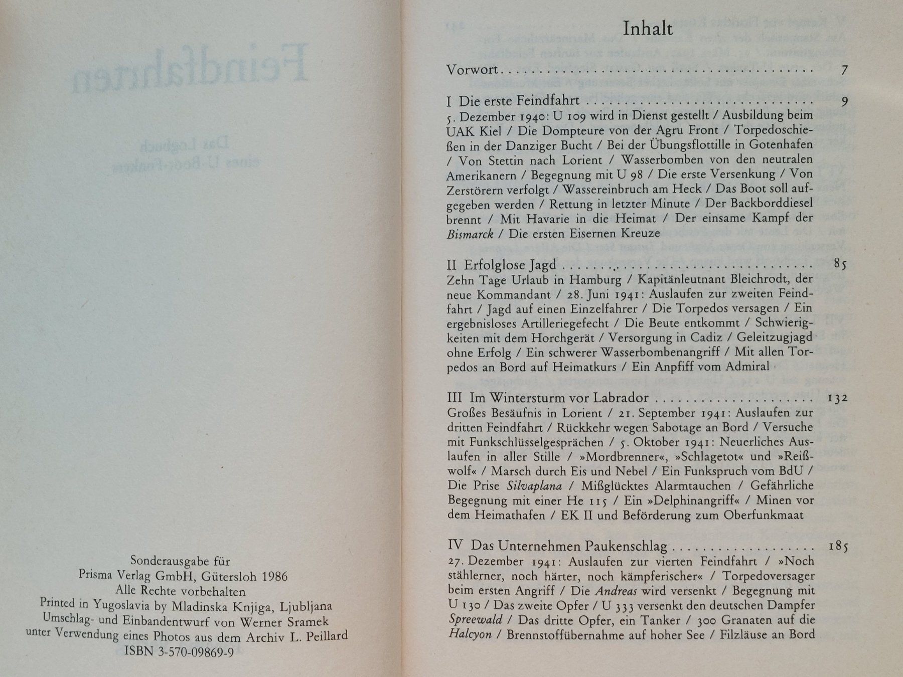 Libri: Feindfahrten - Das Logbuch eines U-Bootfunkers – Usato da Liebefeld venduto da Helveticus6 2