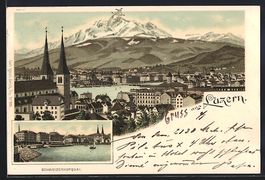 Litho Luzern, Panorama, Schweizerhofquai