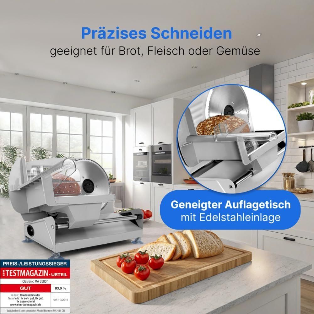 Elettrodomestici da cucina: Clatronic MA 3585 Metall Allesschneider – Nuovo e nell'imballaggio originale da Bottighofen venduto da zaap 1
