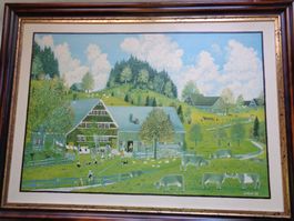 APPENZELLER BILD R.ALDER 83 BAUERNMALEREI