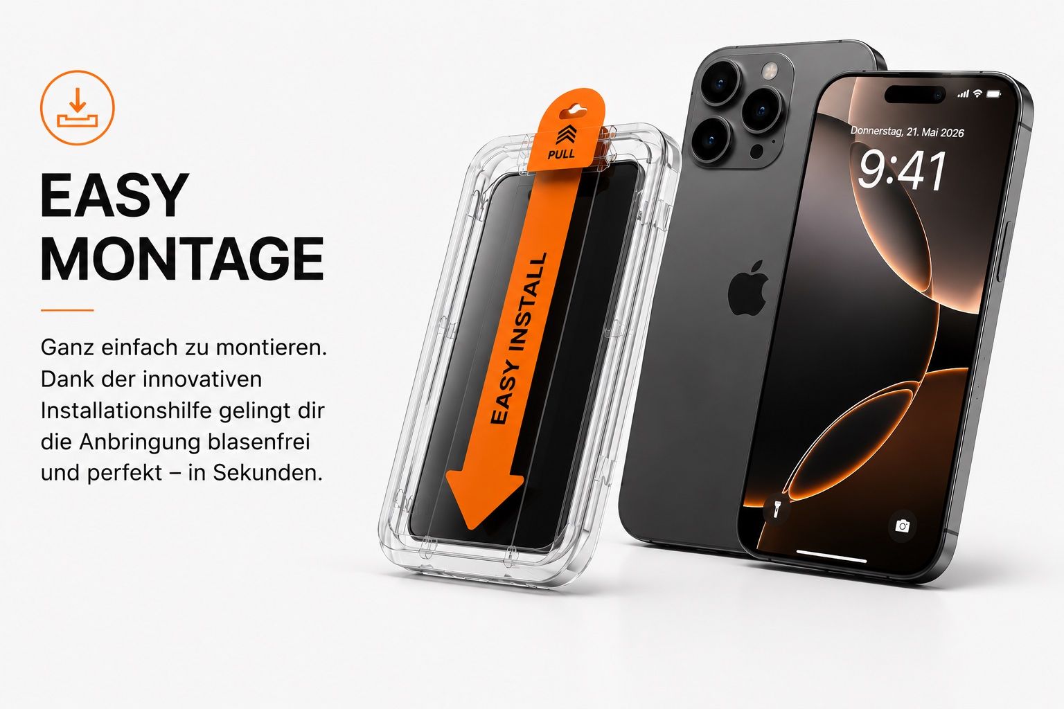 Panzerglass Cover & Protezioni schermo: 1x Panzerglas | Sichtschutz | 9H Schutz | iPhone 16 Pro Max – Nuovo e nell'imballaggio originale da Zollikofen venduto da TrendMaster24 1