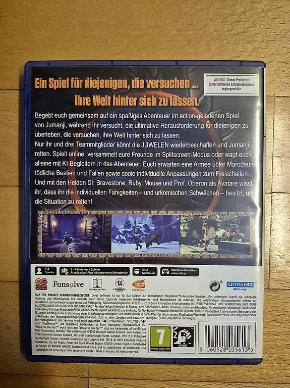 Giochi: Jumanji PS5 – Usato da Horw venduto da Mschaefer 2