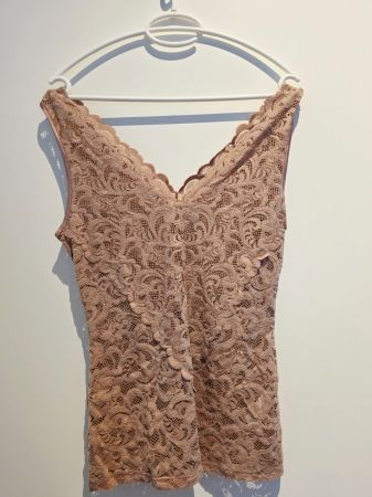 Intimissimi Spitzentop Beige/Taupe – Grösse S