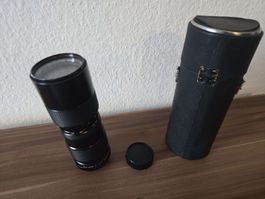 Vivitar 85–205mm f/3.8 Macro Minolta SR ungetestet + Köcher